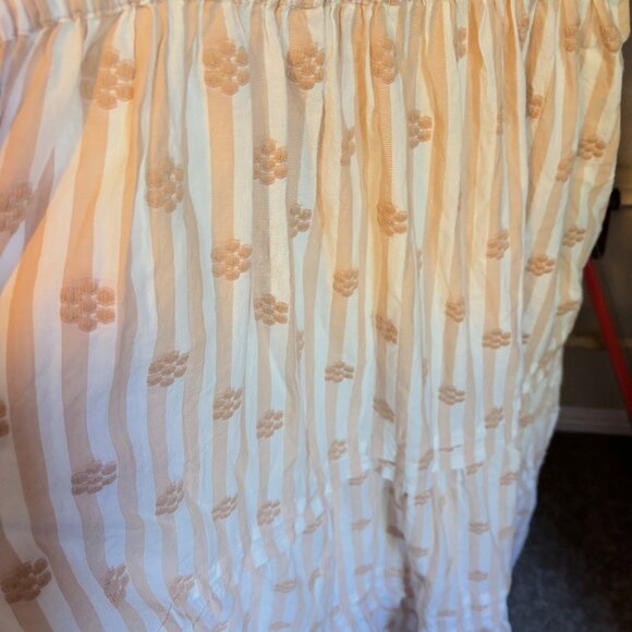 Anthropologie The Somerset Maxi Dress Textured Edition Smocked Tiered LightSand - Picture 5 of 7